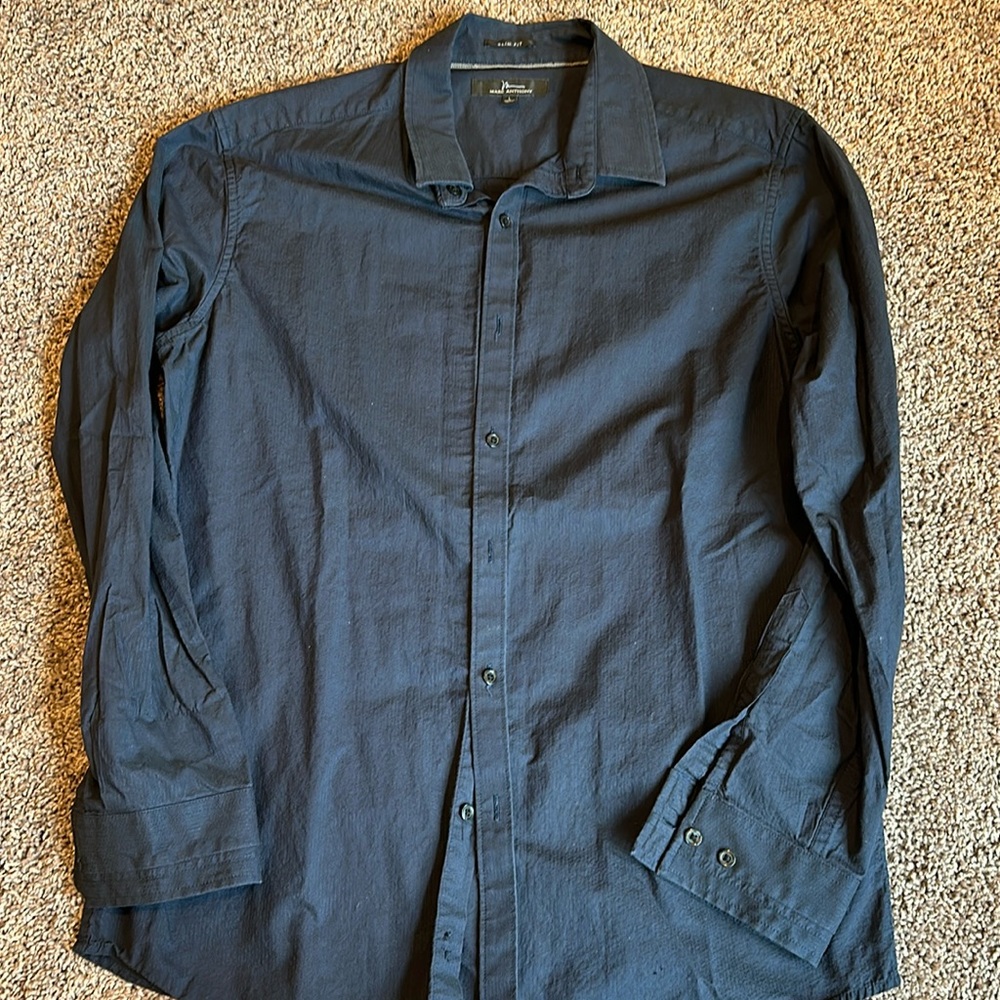 Marc Anthony navy shirt L